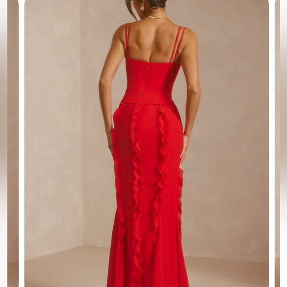 Oh Polly Perrine Red dress - Picture 2 of 2